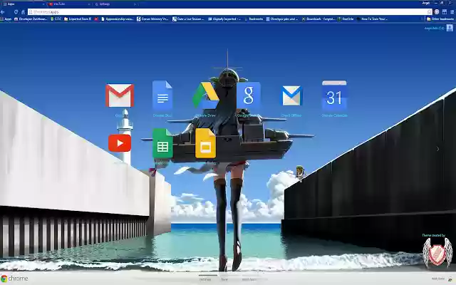 Kantai Theme 26 1366x768  from Chrome web store to be run with OffiDocs Chromium online