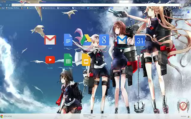 Kantai Theme 33 1920x1080  from Chrome web store to be run with OffiDocs Chromium online