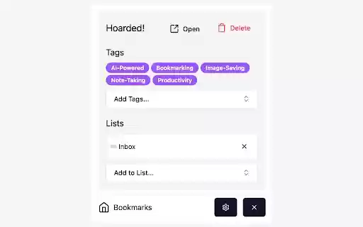 Karakeep  from Chrome web store to be run with OffiDocs Chromium online