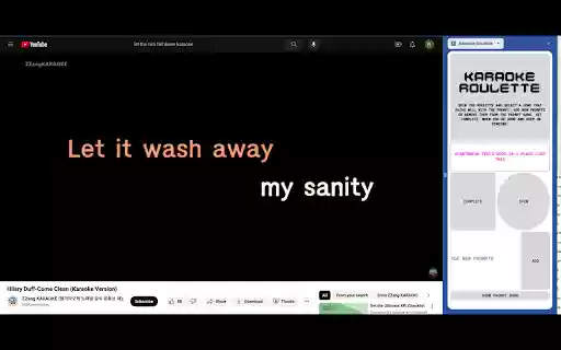 Karaoke Roulette  from Chrome web store to be run with OffiDocs Chromium online