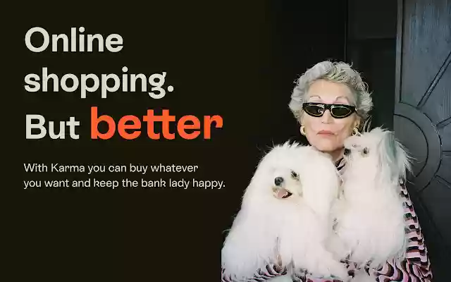 Karma | Online shopping, but better  from Chrome web store to be run with OffiDocs Chromium online
