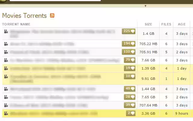 KAT UI Kickass Torrents Special  from Chrome web store to be run with OffiDocs Chromium online