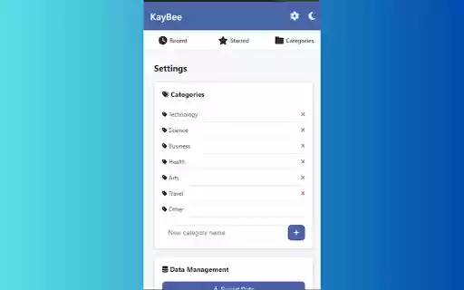 KayBee  from Chrome web store to be run with OffiDocs Chromium online