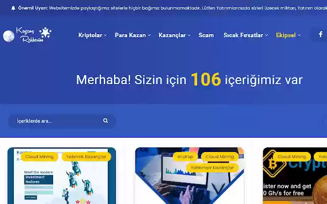 KazancRehberim  from Chrome web store to be run with OffiDocs Chromium online