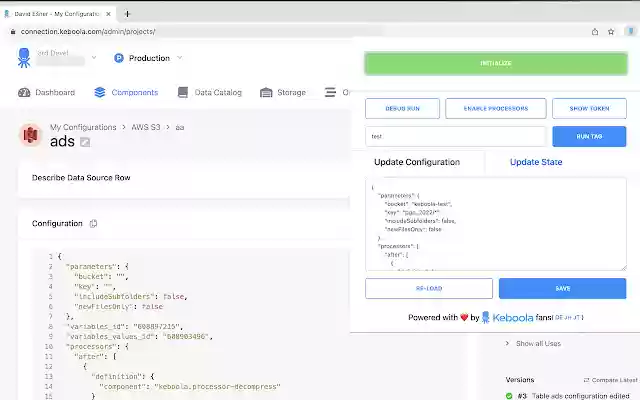 Keboola Dev Tools  from Chrome web store to be run with OffiDocs Chromium online Keboola Dev Tools  from Chrome web store to be run with OffiDocs Chromium online