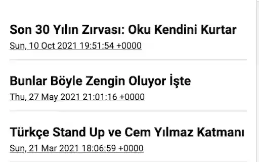 Kelimeler Benim RSS  from Chrome web store to be run with OffiDocs Chromium online