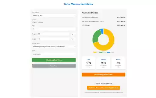 Keto Macros from Chrome web store to be run with OffiDocs Chromium online Keto Macros from Chrome web store to be run with OffiDocs Chromium online