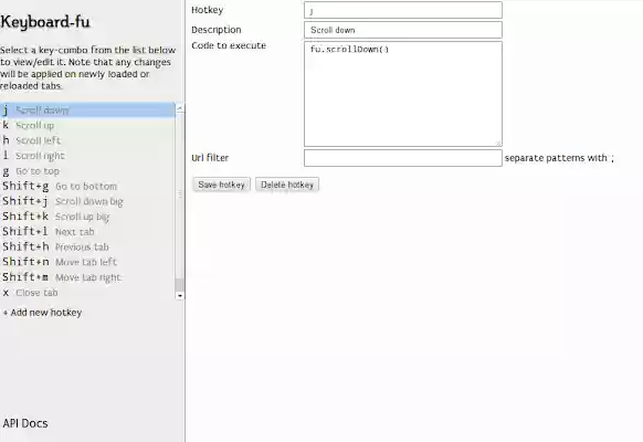 Keyboard fu  from Chrome web store to be run with OffiDocs Chromium online
