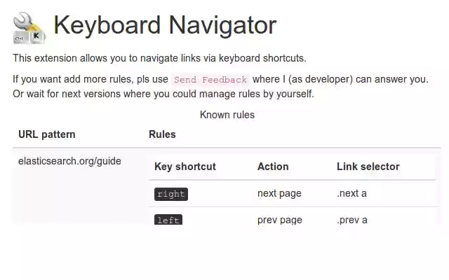 Keyboard Navigator from Chrome web store to be run with OffiDocs Chromium online Keyboard Navigator from Chrome web store to be run with OffiDocs Chromium online