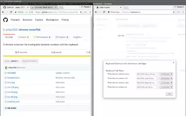 Keyboard Tab Mover  from Chrome web store to be run with OffiDocs Chromium online