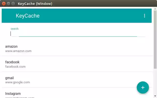 KeyCache Password Manager  from Chrome web store to be run with OffiDocs Chromium online
