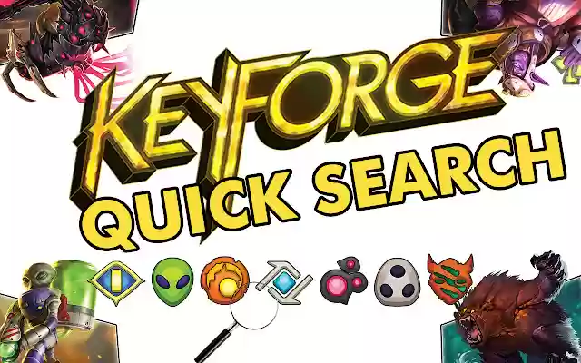 KeyForge Quick Search  from Chrome web store to be run with OffiDocs Chromium online