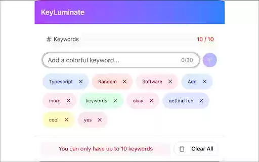 KeyLuminate  from Chrome web store to be run with OffiDocs Chromium online