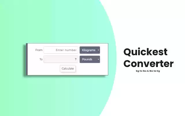 Kg to lbs converter  from Chrome web store to be run with OffiDocs Chromium online