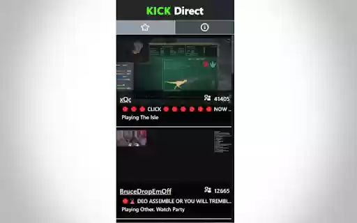 Kick Direct  from Chrome web store to be run with OffiDocs Chromium online