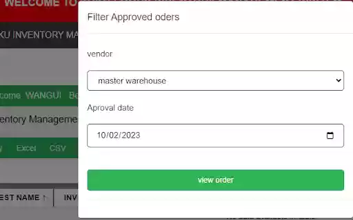 KIMS Order Filter  from Chrome web store to be run with OffiDocs Chromium online