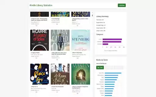 Kindle Library Organizer  from Chrome web store to be run with OffiDocs Chromium online