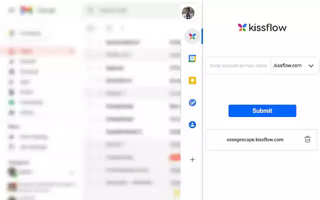 Kissflow for Gmail  from Chrome web store to be run with OffiDocs Chromium online