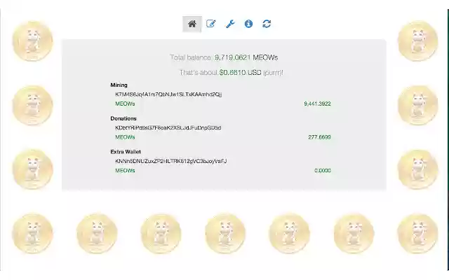 KittehCoin Balance  from Chrome web store to be run with OffiDocs Chromium online