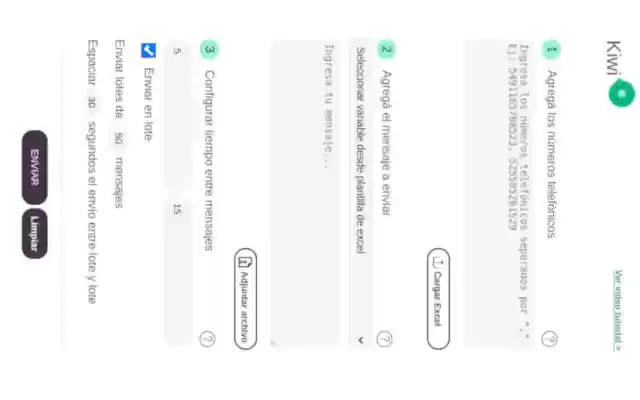 KiwiSender  from Chrome web store to be run with OffiDocs Chromium online