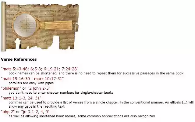 KJV Simple Search Parallel Bible App  from Chrome web store to be run with OffiDocs Chromium online