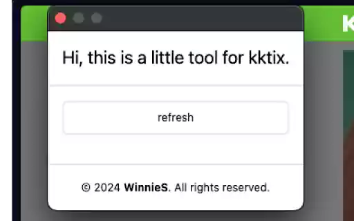 kk tickets  from Chrome web store to be run with OffiDocs Chromium online
