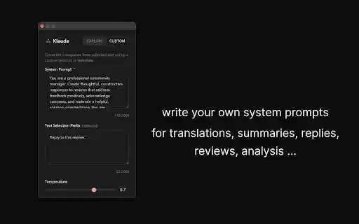 Klaude  from Chrome web store to be run with OffiDocs Chromium online