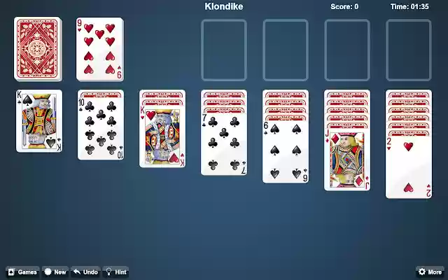 Klondike Solitaire  from Chrome web store to be run with OffiDocs Chromium online