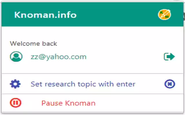 Knoman  from Chrome web store to be run with OffiDocs Chromium online