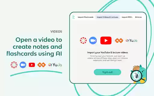 Knowt: Quizlet Import, AI Notes  Flashcards  from Chrome web store to be run with OffiDocs Chromium online