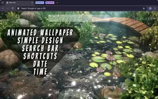 Koi Pond Bridge Live Wallpaper  from Chrome web store to be run with OffiDocs Chromium online