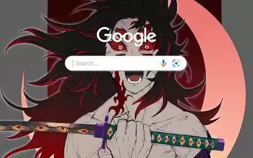 Kokushibo Kimetsu no Yaiba Upper Moon One Anime Theme  from Chrome web store to be run with OffiDocs Chromium online