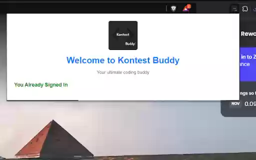 Kontest Buddy  from Chrome web store to be run with OffiDocs Chromium online