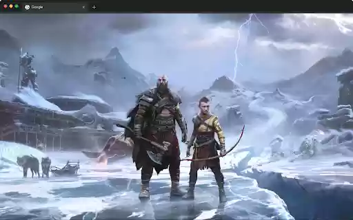 Kratos  Atreus God of War Live Wallpaper HD Animated  from Chrome web store to be run with OffiDocs Chromium online