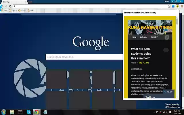 Kuna Kavewritings Wordpress  from Chrome web store to be run with OffiDocs Chromium online