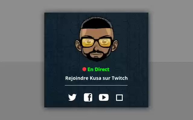 سيتم تشغيل Kusa Twitch من متجر Chrome على الويب باستخدام OffiDocs Chromium عبر الإنترنت
