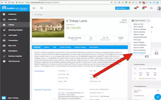 kvCORE  from Chrome web store to be run with OffiDocs Chromium online