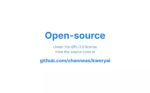 KweryAI  from Chrome web store to be run with OffiDocs Chromium online