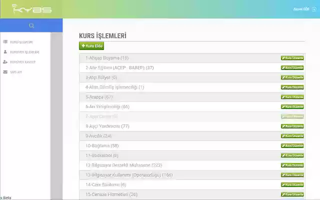 KYBS Kursiyer Aktarımı  from Chrome web store to be run with OffiDocs Chromium online