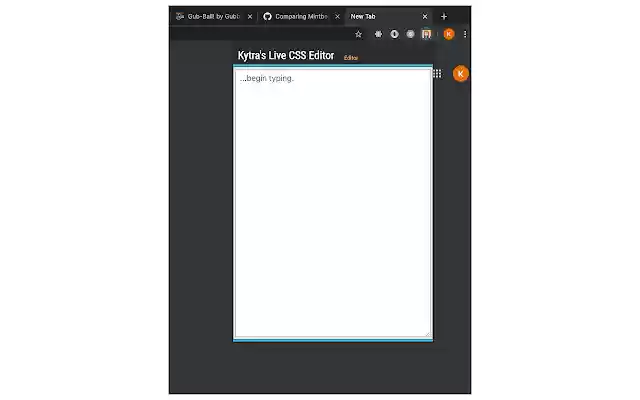 KytraLiveCSS  from Chrome web store to be run with OffiDocs Chromium online