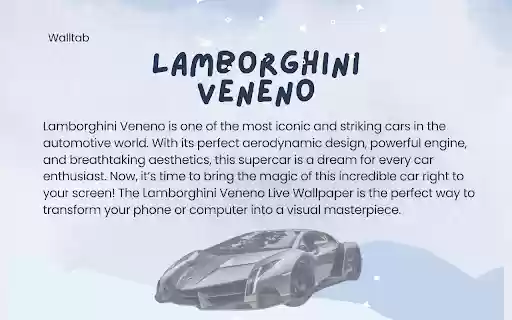 Lamborghini Veneno Live Wallpaper from Chrome web store to be run with OffiDocs Chromium online Lamborghini Veneno Live Wallpaper from Chrome web store to be run with OffiDocs Chromium online
