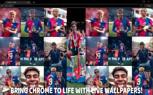 Lamine Yamal Live Wallpaper  from Chrome web store to be run with OffiDocs Chromium online