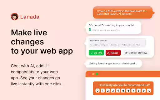 Lanada  from Chrome web store to be run with OffiDocs Chromium online