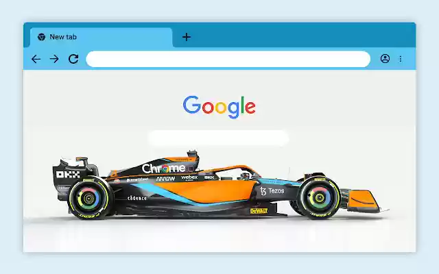 Lando Norriss MCL36 McLaren Blue  from Chrome web store to be run with OffiDocs Chromium online