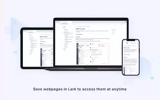 Lark Clip  from Chrome web store to be run with OffiDocs Chromium online