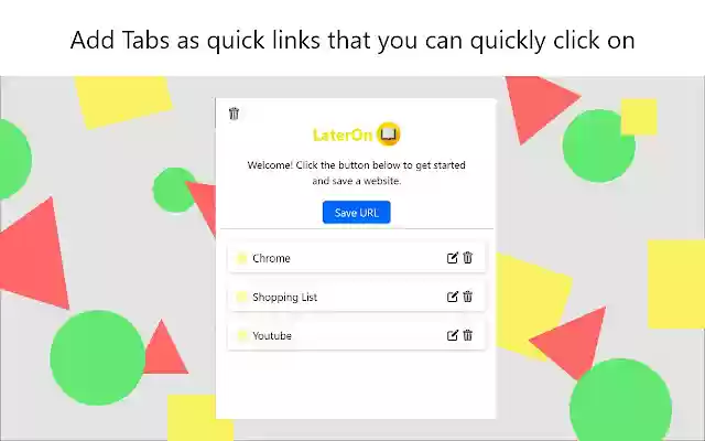 LaterOn  from Chrome web store to be run with OffiDocs Chromium online