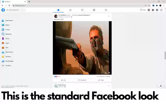 Launcher for Facebook™  from Chrome web store to be run with OffiDocs Chromium online