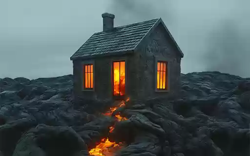 Lava Flowing From Tugaflix House Interface  from Chrome web store to be run with OffiDocs Chromium online