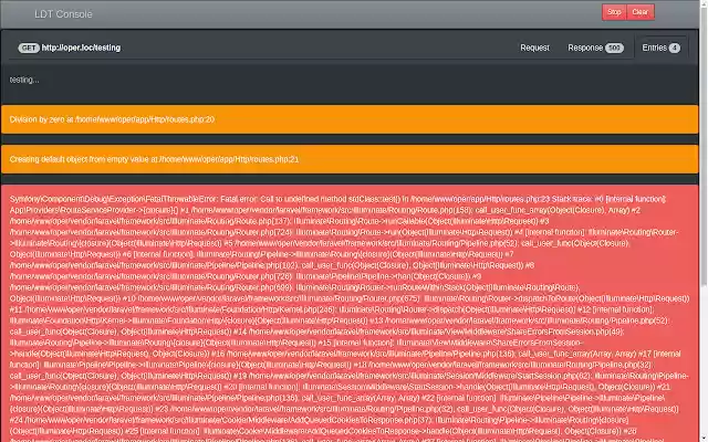 LDT Console  from Chrome web store to be run with OffiDocs Chromium online