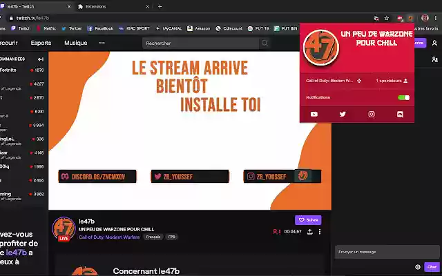 Le47b Live Extension  from Chrome web store to be run with OffiDocs Chromium online